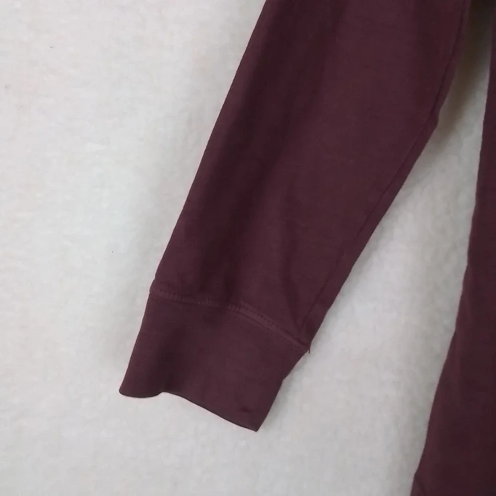 OshKosh Long‎ Sleeve Cotton Henley Tee Boys Size 6 in Burgundy